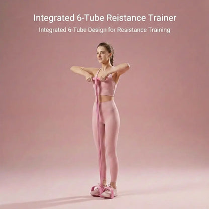 Professional Multifunctional Home Fitness Resistance Training Set with Resistance Trainer, Thigh Trainer, and Weighted Jump Rope