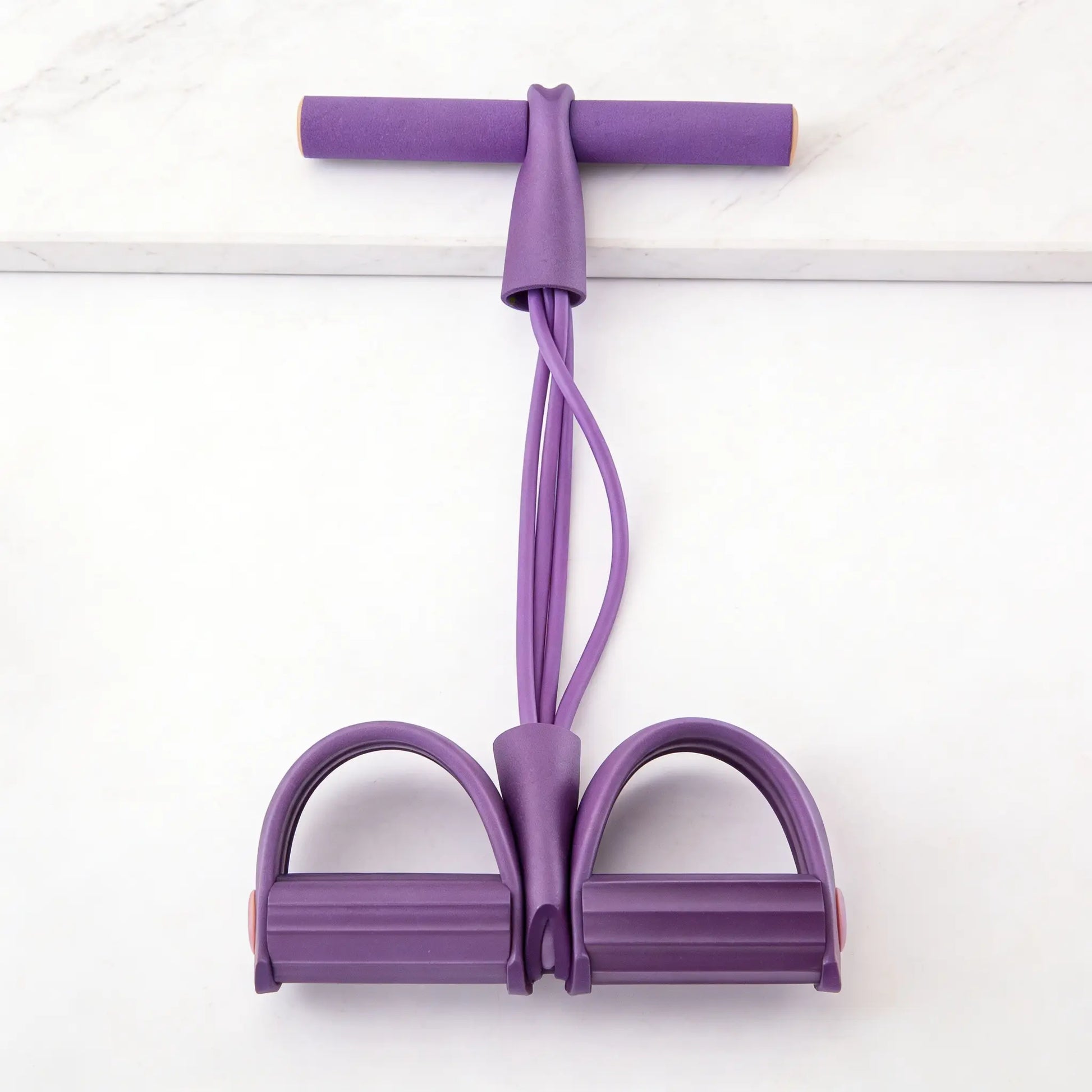 Professional Multifunctional Tension Rope - 4-Tube Elastic Yoga Pedal Resistance Band for Abdominal, Waist, Arm, and Leg Stretching, Made from Natural Latex