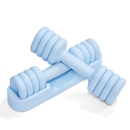 YOTTOY 4-in-1 Adjustable Dumbbell Set for Women - Compact 2-5 lbs Hand Weights with Ergonomic Non-Slip Design for Home Gym