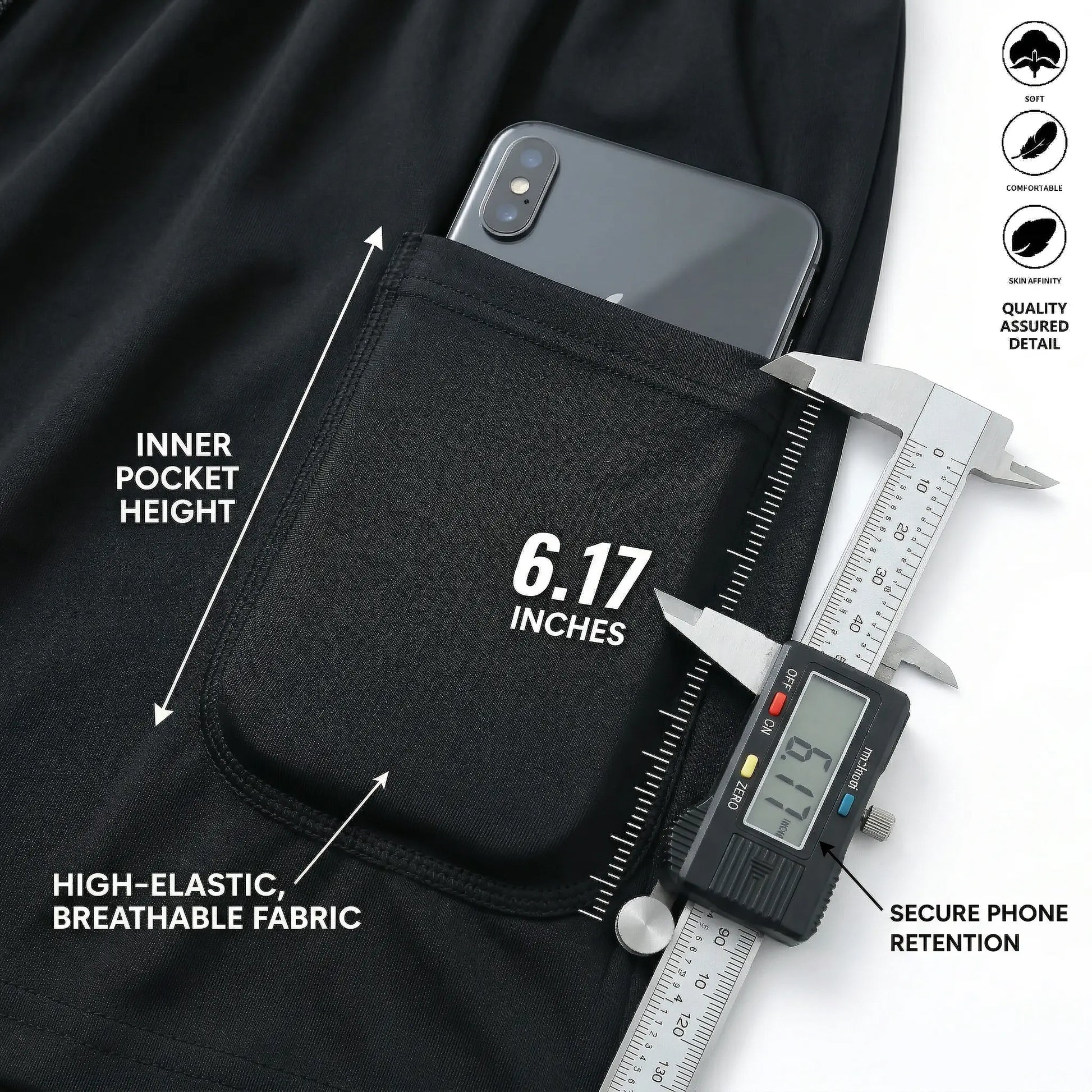Unisex 3-Pack Athletic Shorts for Women, Fitted Cut with Compression Liner, Quick-Dry Elastic Waist with Drawstring, Pockets for Running and Gym Activities