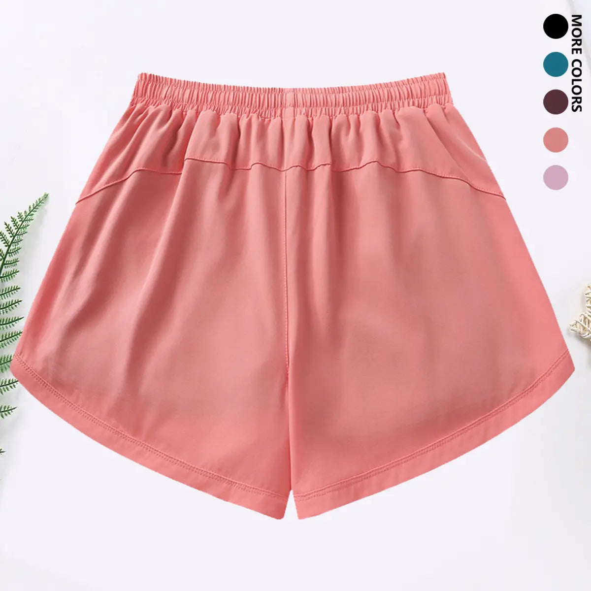 3-Piece Women's Casual Athletic Shorts Set with Built-In Lining, Drawstring, and Elastic Waistband for Running, Fitness, and Outdoor Activities