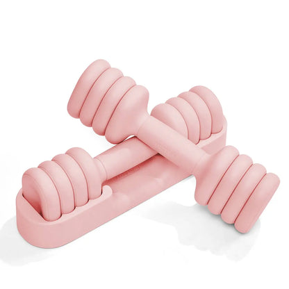 YOTTOY 4-in-1 Adjustable Dumbbell Set for Women - Compact 2-5 lbs Hand Weights with Ergonomic Non-Slip Design for Home Gym