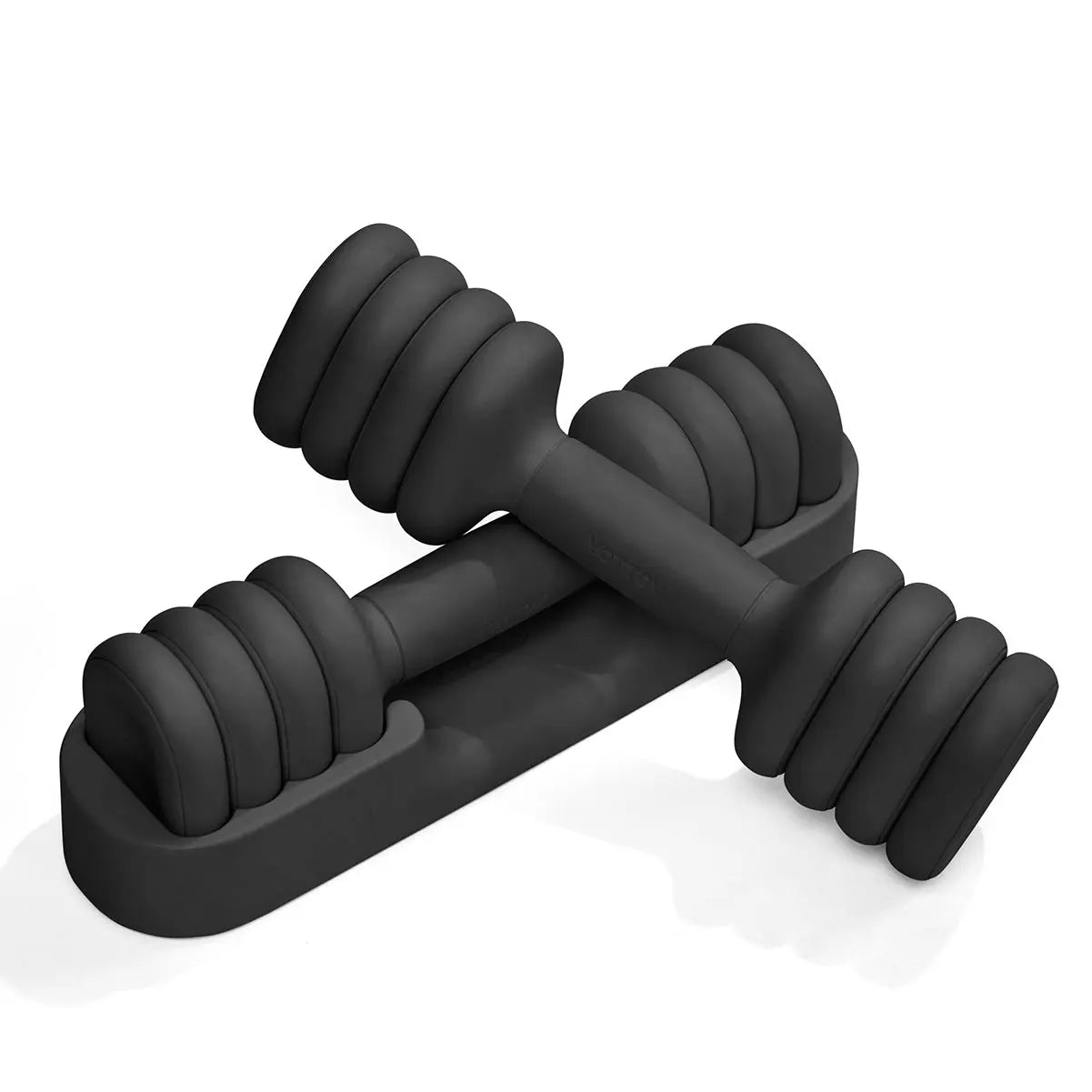 YOTTOY 4-in-1 Adjustable Dumbbell Set for Women - Compact 2-5 lbs Hand Weights with Ergonomic Non-Slip Design for Home Gym